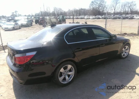 2007 BMW 530I из США, поврежденный, VIN WBANE73567CM52743